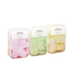 一次性香皂片洗手皂片便携式肥皂纸学生儿童随身携带旅行迷你花瓣