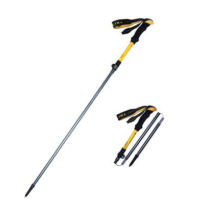 乞力马金属卡扣折叠登山杖·