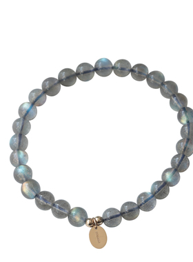 8a冰种拉长石手链女夏刻字轻奢