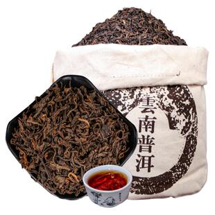 十年云南勐海散装普洱茶熟茶1000g茶叶宫散茶金芽廷10年陈香老茶