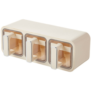 厨房调料盒壁挂盐味精佐料调味品收纳盒家用高端墙挂式调味罐套装