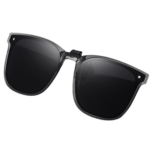 GM可折叠墨镜夹片女款夹片式上翻偏光镜近视太阳眼镜男士开车专用