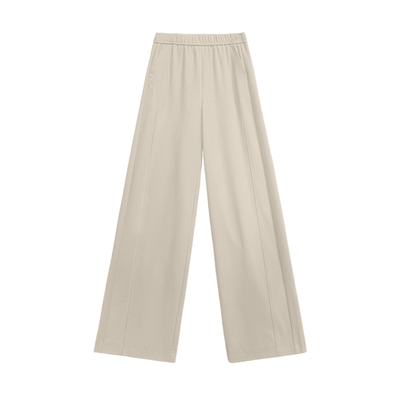 天丝棉宽松垂感弯刀裤2026春季新款百搭显瘦直筒裤高腰休闲阔腿裤