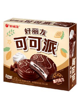 好丽友可可派松软巧克力味360g