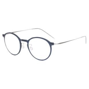 林德新款6541范伟同款近视眼镜框lind圆框纯手工无螺丝手工配度数