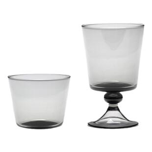 比利时Serax LA MERE小众设计烟灰色红白葡萄酒杯高脚玻璃杯子