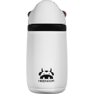 希诺不锈钢保温杯十二生肖奔奔牛时尚礼品儿童女创意可爱喝水杯子