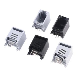 RJ11母座RJ12母座电话口95001 RJ45母座电话座 52-4P4C6P68p8插座