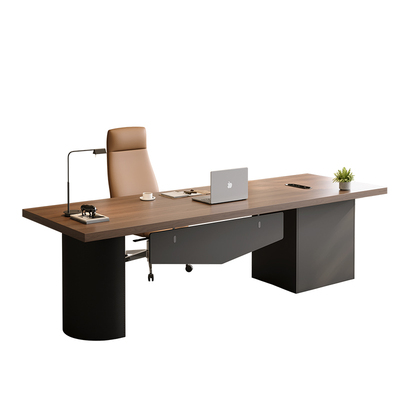 广东实木老板桌办公桌
