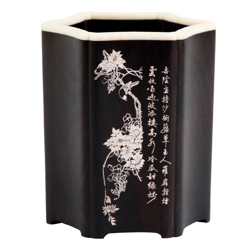 红木精品木雕紫光檀木复古商务
