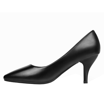 大码职业正装工作鞋黑色空姐面试