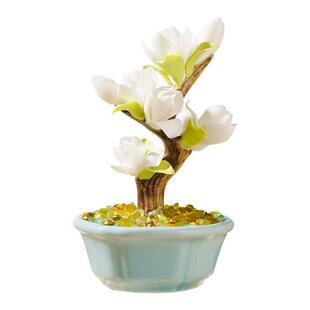 上新了故宫玉兰盆景香薰礼盒摆件持久精油阔香石女友情人生日礼物