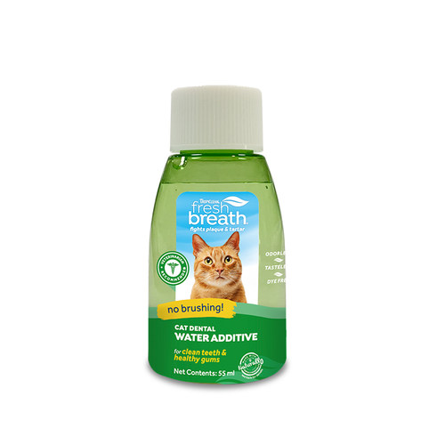 【U先】猫咪洁齿水55ml 回购473ml试用全额退 Fresh Breath多美洁