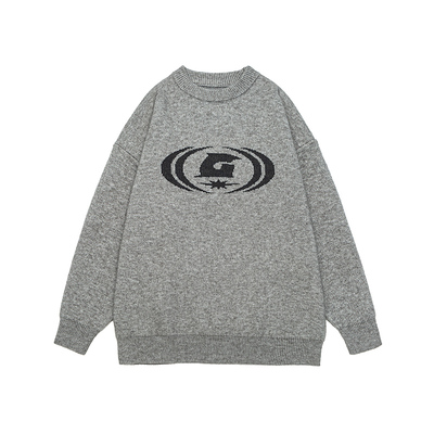 GOGOSOON毛衣男2025新款秋冬套头灰色内搭针织衫休闲青少年可外穿