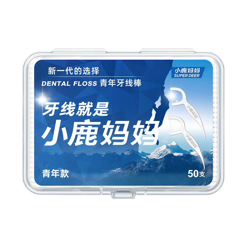 小鹿妈妈超顺滑牙线棒