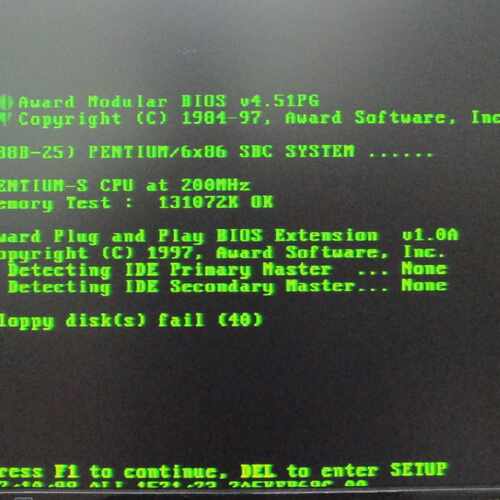 PROTECH 960560-G4B w/RAM & CPU 200MHz
