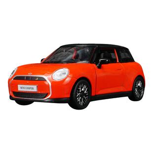 1:28仿真宝马MINICooper新能源合金汽车模型摆件收藏声光回力玩具