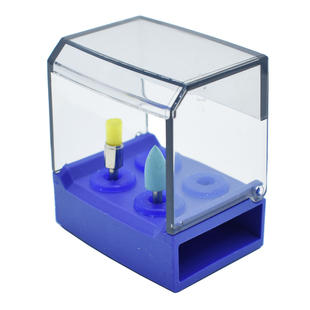 4孔8孔硅胶孔塑料消毒盒低速车针架牙科洁牙工作尖植体抛光磨头盒