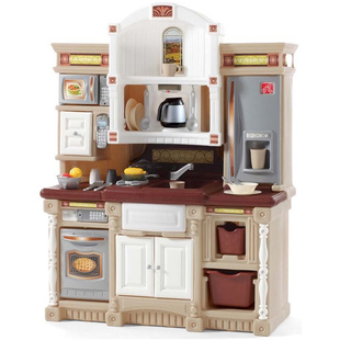 韩国进口STEP2儿童过家家喜来登厨房男女孩仿真做饭玩具声光灶台