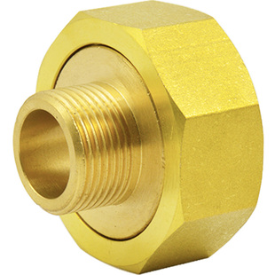 全铜水表活接头4分6分1寸2转换接头变径内外丝水管直接一寸加厚四