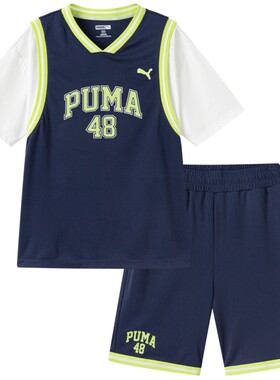 PUMA彪马儿童夏季短袖套装