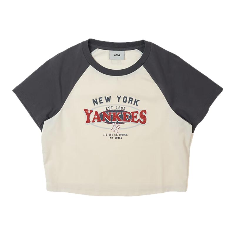 MLB短袖女款运动T恤短款上衣