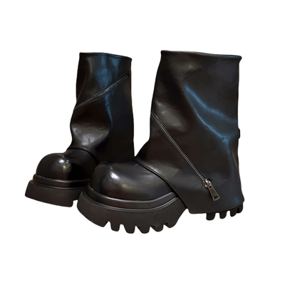 机车靴小众辣妹裤管堆堆靴女鞋