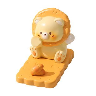 创意小熊手机支架可爱办公室好物桌面装饰品治愈摆件送女生小礼物