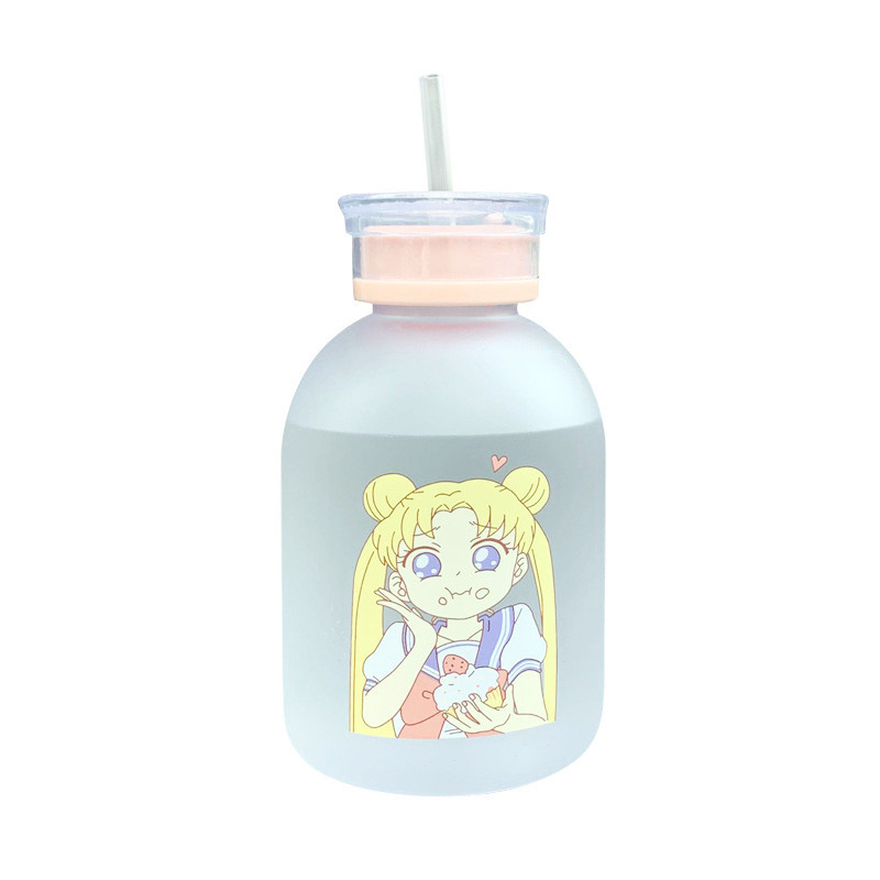 网红塑料杯子带吸管水杯女学生韩版少女心个性可爱便携创意泡茶杯