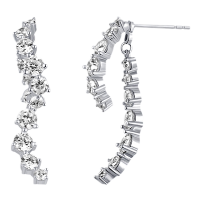 Mixx靡诗925纯银星光线条系列流光耳环日常百搭高级感温柔耳饰