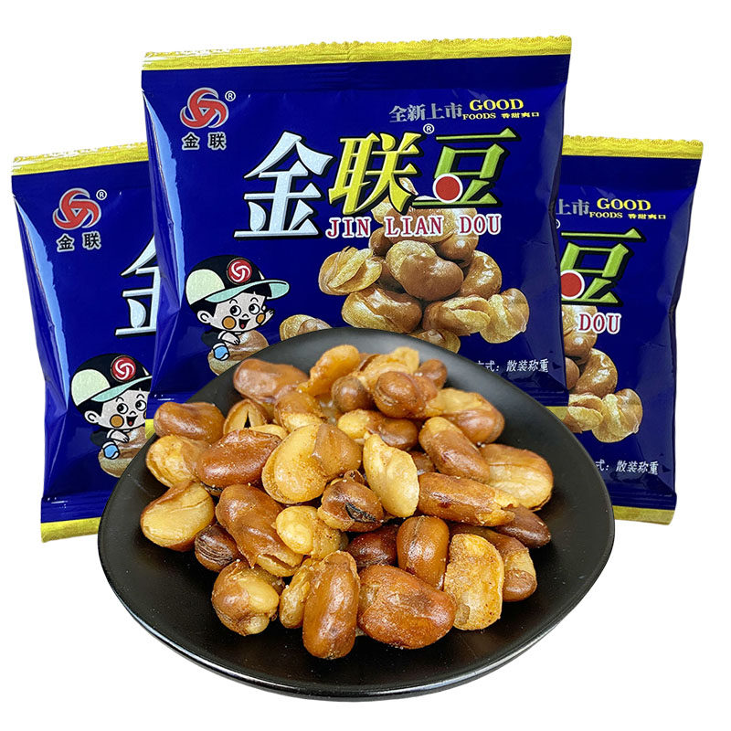 整箱金联蚕豆怪味椒盐香辣