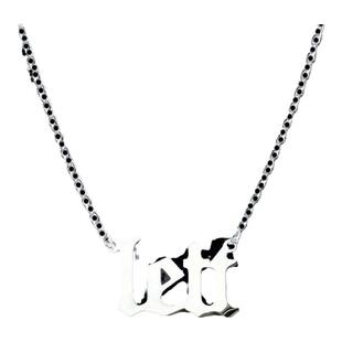 左航同款left字母项链TF家族饰品明星同款锁骨链个性简约吊坠ins