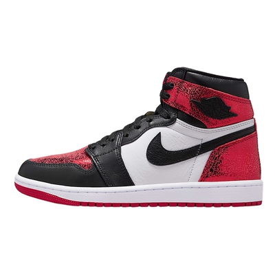 NIKE耐克女鞋Air Jordan 1 AJ1白红运动鞋高帮休闲板鞋FD2596-602
