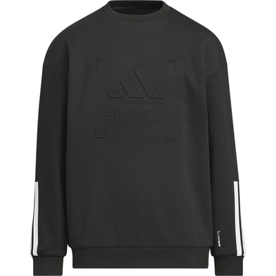 Adidas/阿迪达斯正品2025秋季款儿童运动圆领套头保暖卫衣KB5096