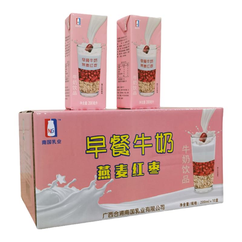 牛奶南国乳业燕麦红枣早餐