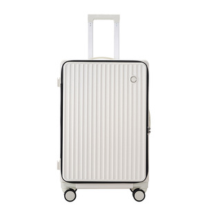 侧开盖行李箱拉杆箱铝框加厚大容量旅行箱可登机男女学生密码皮箱