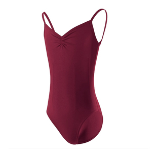 儿童舞蹈服套装艺考吊带体操服女连体形体服中国舞跳舞短裤练功服