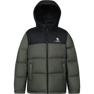 骆驼火山羽绒服男冬季2025加绒加厚保暖短款面包防寒男装外套