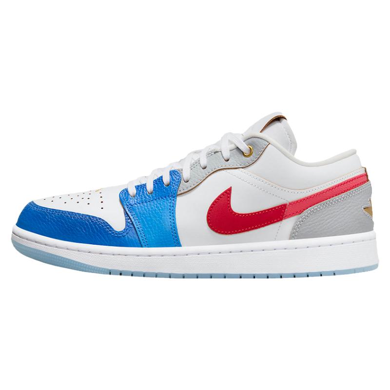 Air Jordan 1 Low AJ1白蓝红 男款 复古低帮休闲篮球鞋FN8901-164