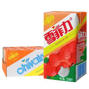 雪菲力荔枝汁饮料250ml*24盒整箱 可口可乐果味饮料多省包邮