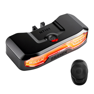 雷夫曼 NT101自行车左右转向尾灯公路车山地车电动单车货架激光灯