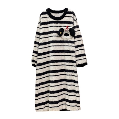 睡裙女珊瑚绒大码200斤长款睡衣