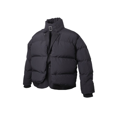 cube2021aw西装门襟拼接羽绒服