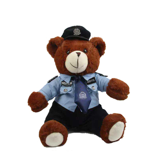 兔警官police制服警兔子毛绒玩偶公仔纪念品节日礼物礼品logo定制