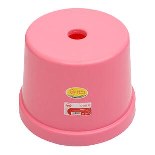 珠江牌圆凳塑料儿童家用小板凳矮凳椅子可叠放换鞋凳矮加厚小凳子