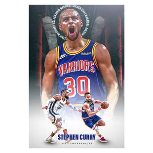 库里海报篮球明星金州勇士队球星宿舍卧室超大壁纸墙贴装饰画