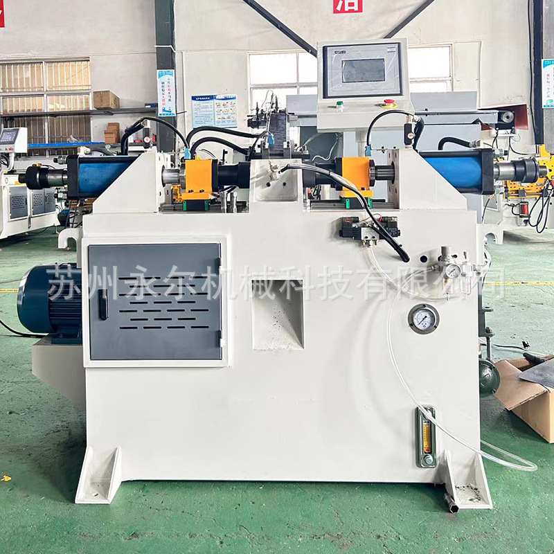 厂家供应双头缩管机40NC双头自动上下缩管机金属不锈钢管材扩口机