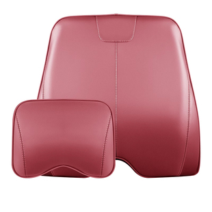 保时捷真皮头枕护颈枕腰靠护腰垫背新卡宴Macan帕拉梅拉车内用品