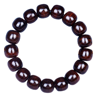 正宗海南黄花梨老料帝王紫油梨手串121314老型珠桶珠水波纹虎皮纹