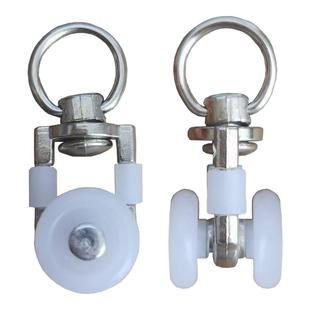 加厚加大窗帘轨道滑轮方轨挂钩吊环套轮窗配辅料轮导轨滑轮走珠轮